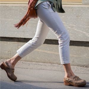 Gucci Amstel Suede Clogs Tan Brown EU 38